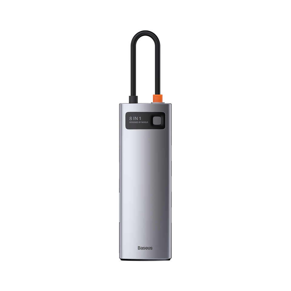 Adaptador Metal Gleam 8 Multifuncional Type-C HUB