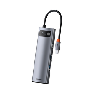 Adaptador Metal Gleam 8 Multifuncional Type-C HUB