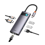 Adaptador Metal Gleam 6 Multifuncional Type-C HUB